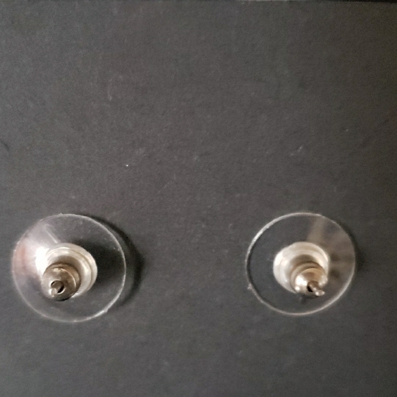 Gold and Silver Plated Heart-Shaped Pendant and Pierced Earring Set  NWOT - Picture 6 of 6